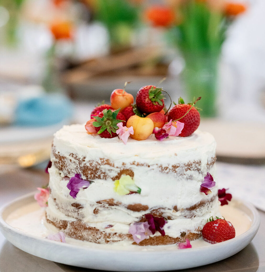 Tres Leches Layer Fruit Cake - Abuela's Cuban Counter