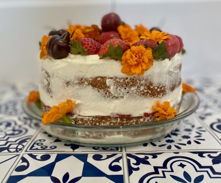 Tres Leches Fruit Cake