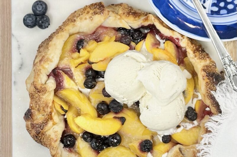 Peach Blueberry Galette 