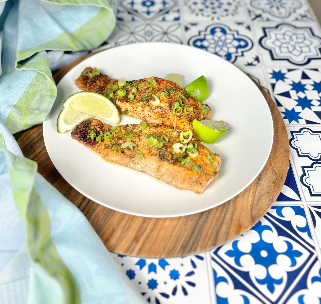 Black Garlic Air Fryer Salmon - Abuela's Cuban Counter
