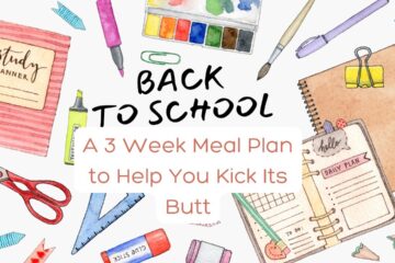 Our Back to School Meal Plan