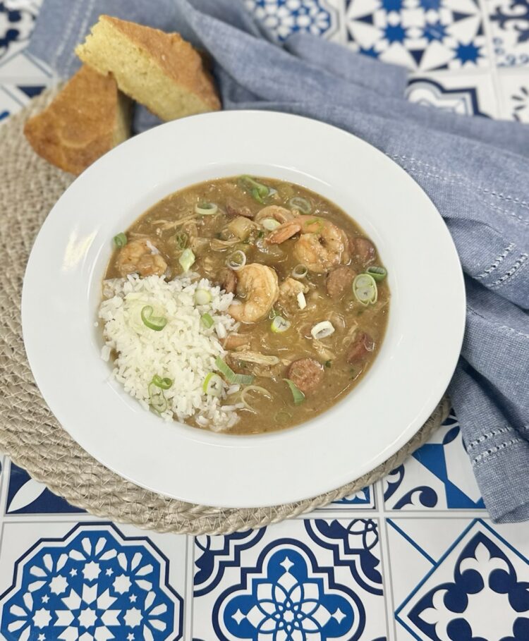 Chicken Sausage and Shrimp Gumbo