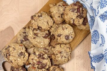 Brown Butter Chocolate Oat Cookies