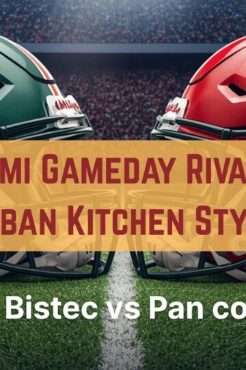 Miami Gameday Rivalry in the Cuban kitchen