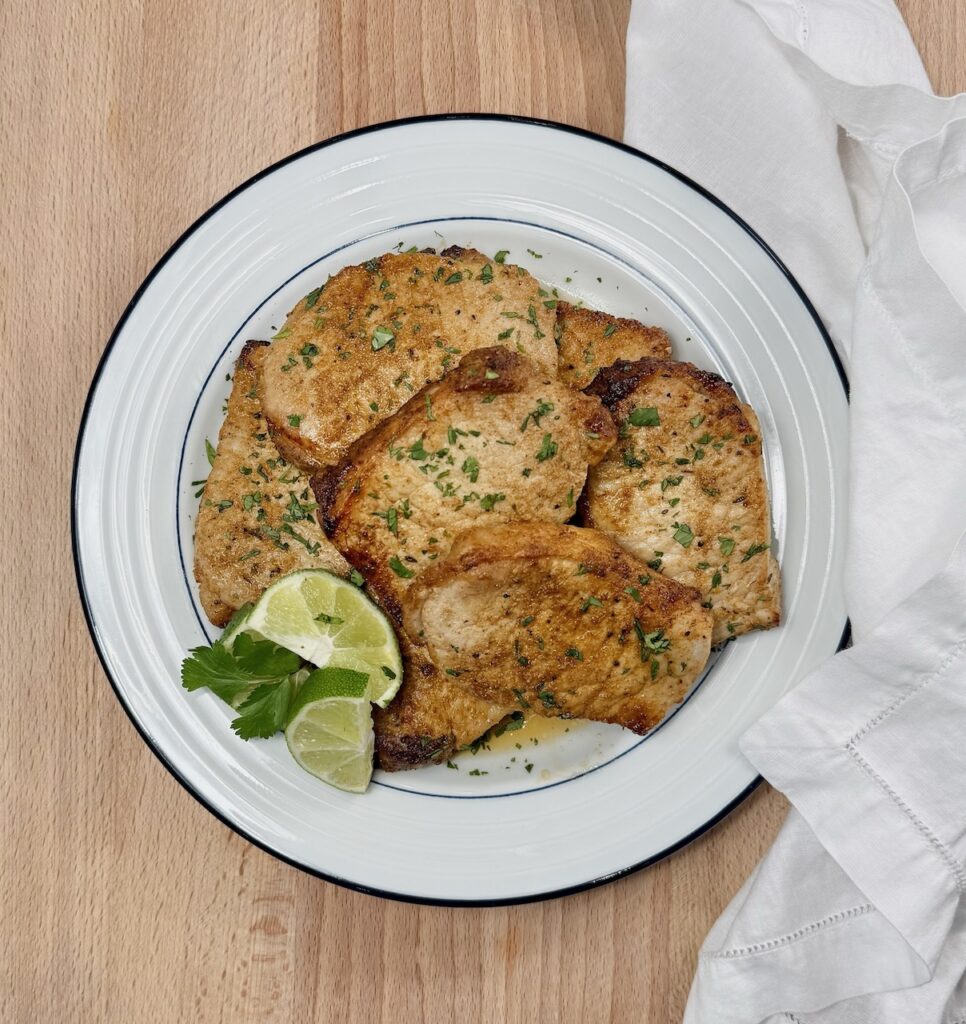 air fryer cuban pork chops