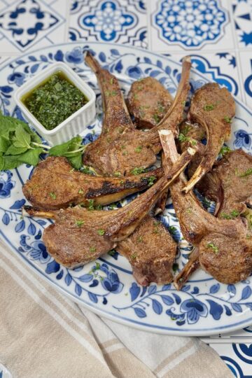 lamb chops with mint chimichurri recipe