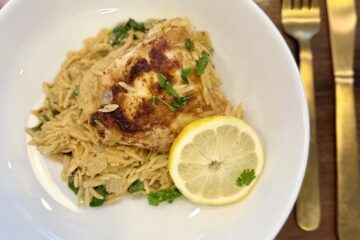 lemon orzo chicken one pot meal