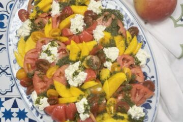 mango tomato caprese salad recipe