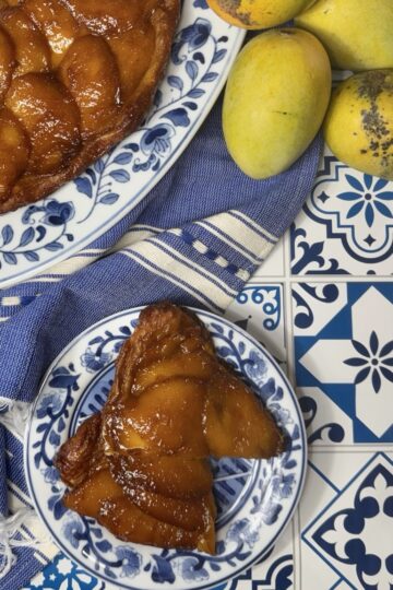 Mango Tarte Tatin (Easy French Upside-Down Mango Tart)