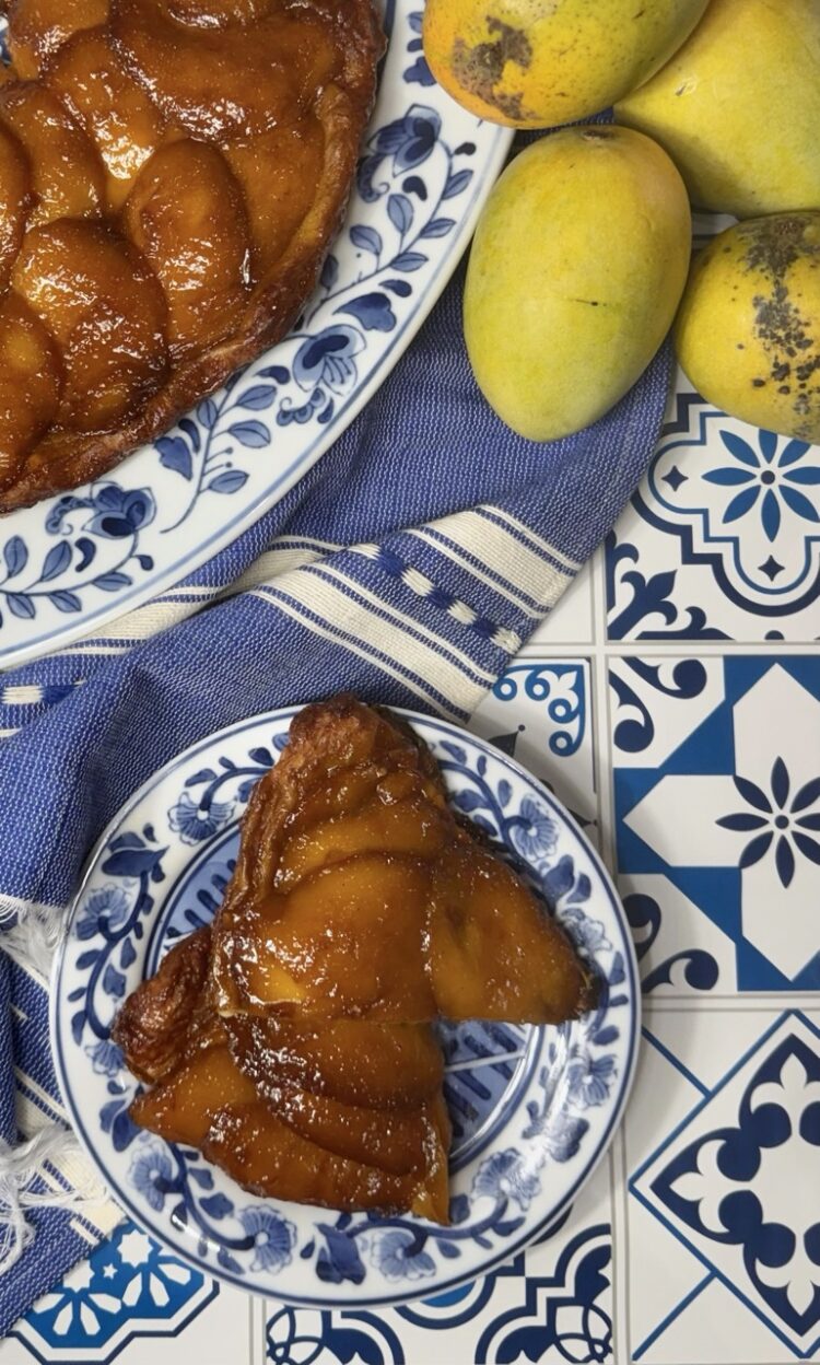 Mango Tarte Tatin (Easy French Upside-Down Mango Tart)